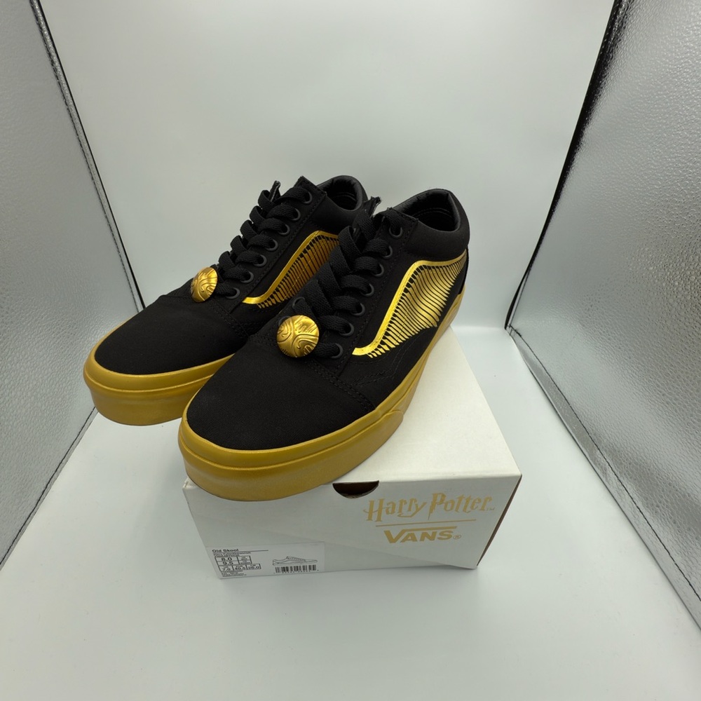 Vans Harry Potter Golden Snitch Old Skool Sneakers Size Mens 8/Womens 9.5